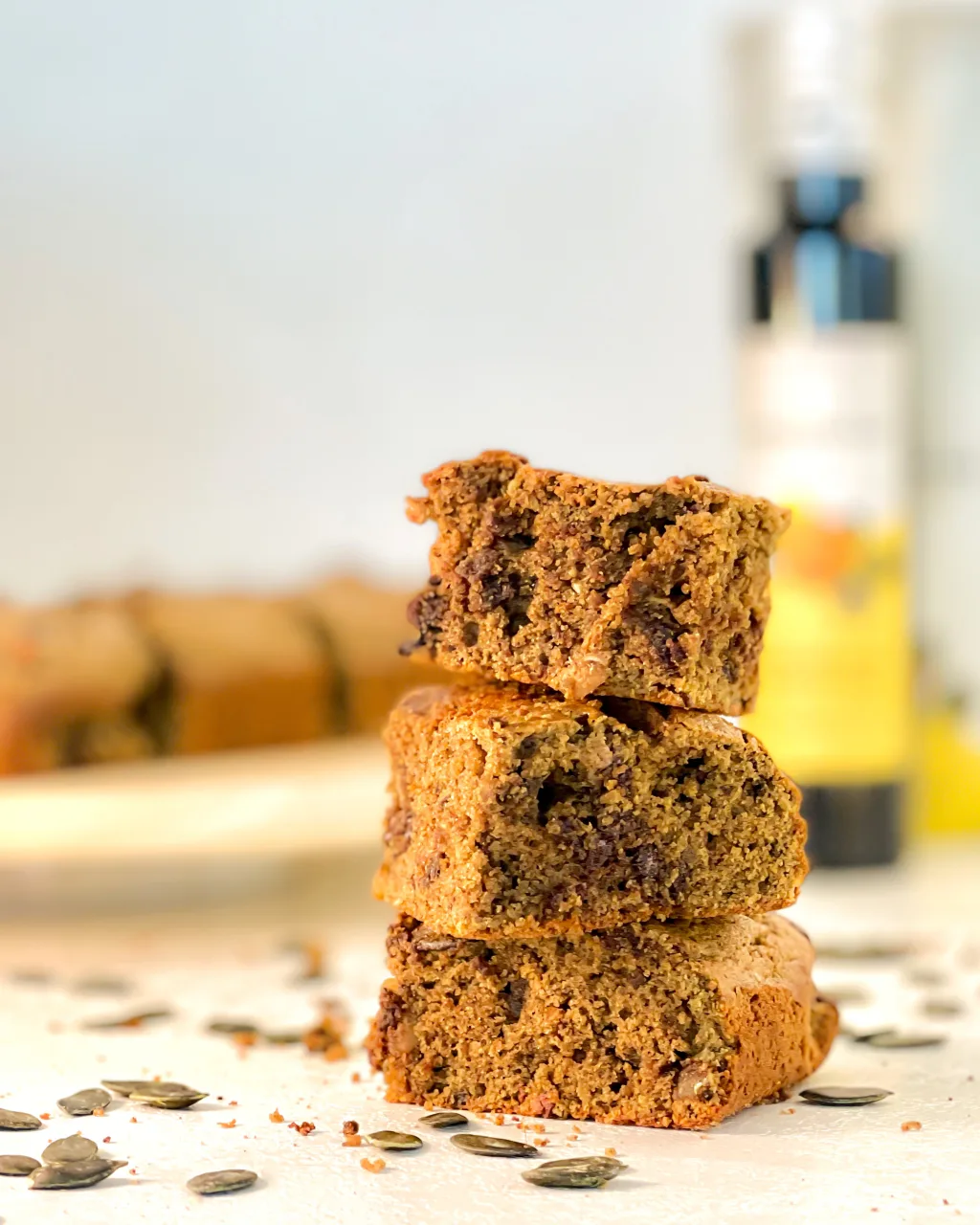 Bučni browniji z ajdovo moko in bučnim oljem